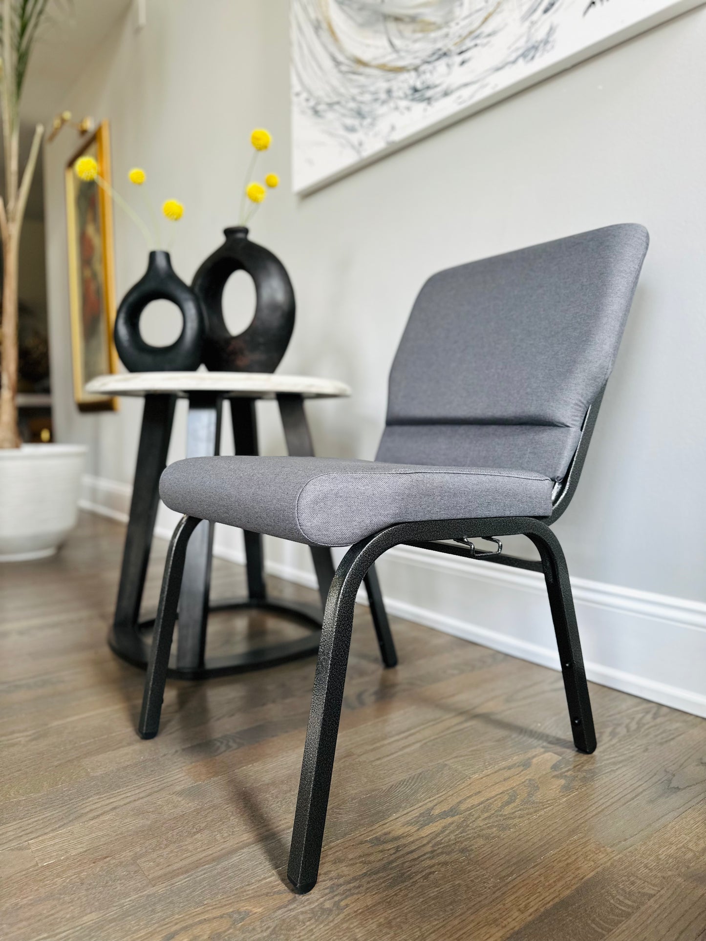 Classic Grey Church Chair