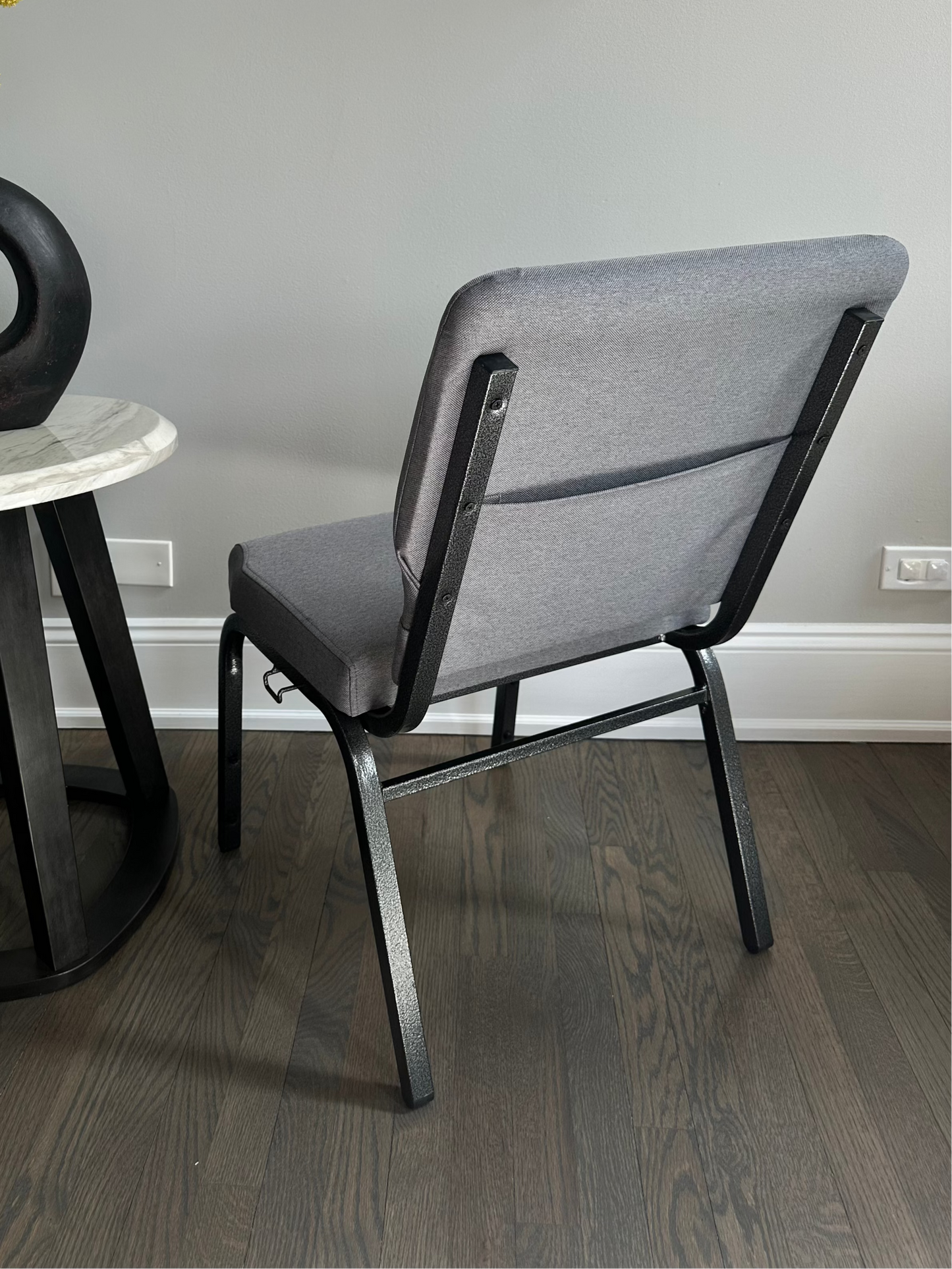 Classic Grey Church Chair